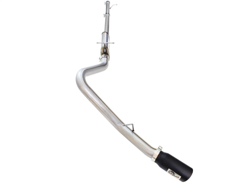 aFe MACHForce XP Exhaust 3in-3.5in SS Single Side Ext CB w/ Black Tip 99-04 Ford F150 V8 5.4L/6.8L - Burkken Auto Parts