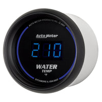 Autometer Cobalt Digital 52.4mm Black 0-300 deg F Water Temperature Gauge - Burkken Auto Parts