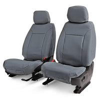 Covercraft 23-26 Ford F250-F550 SD Leatherette PrecisionFit Custom Front Row Seat Covers - Med Grey