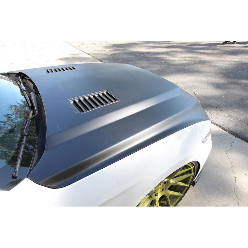 Anderson Composites 2015-2017 Ford Mustang (Excl. GT350/GT350R) Super Snake Style Hood Fiberglass - Burkken Auto Parts