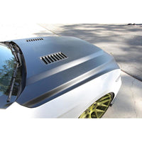 Anderson Composites 2015-2017 Ford Mustang (Excl. GT350/GT350R) Super Snake Style Hood Fiberglass - Burkken Auto Parts