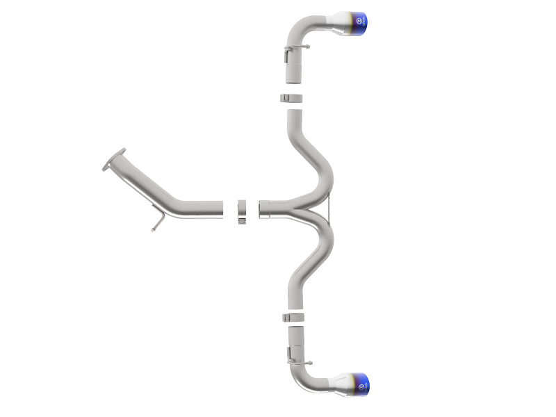 aFe Takeda 3-2.5in 304SS Axle-Back Exh Sys w/Blue Flame Tip 2018 Hyundai Elantra GT Sport I4-1.6L(t) - Burkken Auto Parts