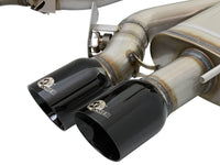 aFe MACHForce XP 3in 304SS Cat Back Exhaust s/ Black Tips 16-17 Cadillac ATS-V V6-3.6L (tt) - Burkken Auto Parts