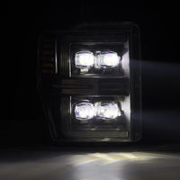 AlphaRex 08-10 Ford F250-550 NOVA-Series LED Projector Headlights Black w/Activ Light/Seq Signal - Burkken Auto Parts