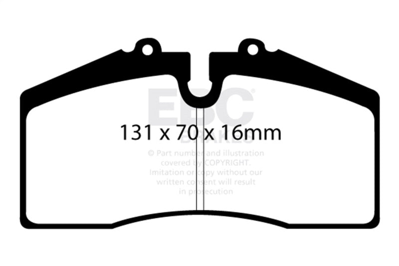 EBC 05+ Ford Saleen Mustang Brembo front calipers Redstuff Front Brake Pads - Burkken Auto Parts