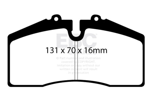 EBC 05+ Ford Saleen Mustang Brembo front calipers Yellowstuff Front Brake Pads