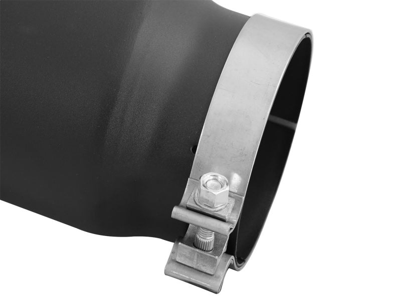 aFe Diesel Exhaust Tip Bolt On Black 5in Inlet x 6in Outlet x 12in Long - Burkken Auto Parts