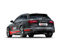 Akrapovic 14-17 Audi RS6 Avant (C7) Evolution Line Cat Back (Titanium) w/ Carbon Tips - Burkken Auto Parts