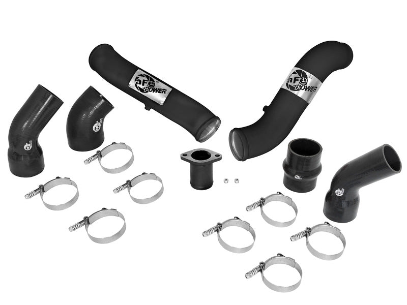 aFe Bladerunner 3in Intercooler Hot and Cold Side Tubes 16-17 Nissan Titan XD V8 5.0L (td) - Burkken Auto Parts