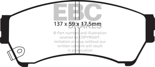 EBC 06-09 Ford Fusion 2.3 Redstuff Front Brake Pads - Burkken Auto Parts
