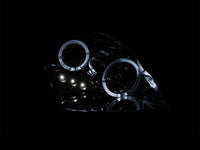 ANZO 1997-2001 Honda Prelude Projector Headlights w/ Halo Chrome w/ LED - Burkken Auto Parts