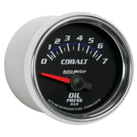 Autometer Cobalt 52mm 0-7 BAR Short Sweep Electric Oil Pressure Gauge - Burkken Auto Parts