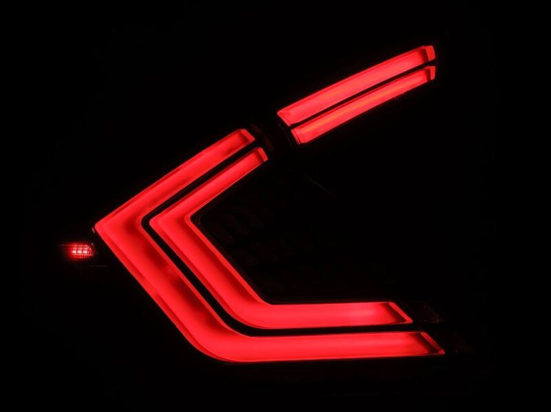 AlphaRex 16-21 Honda Civic Hatchback / Type-R FK8 Nova-Series LED Tail Lights - Black Smoke - Burkken Auto Parts