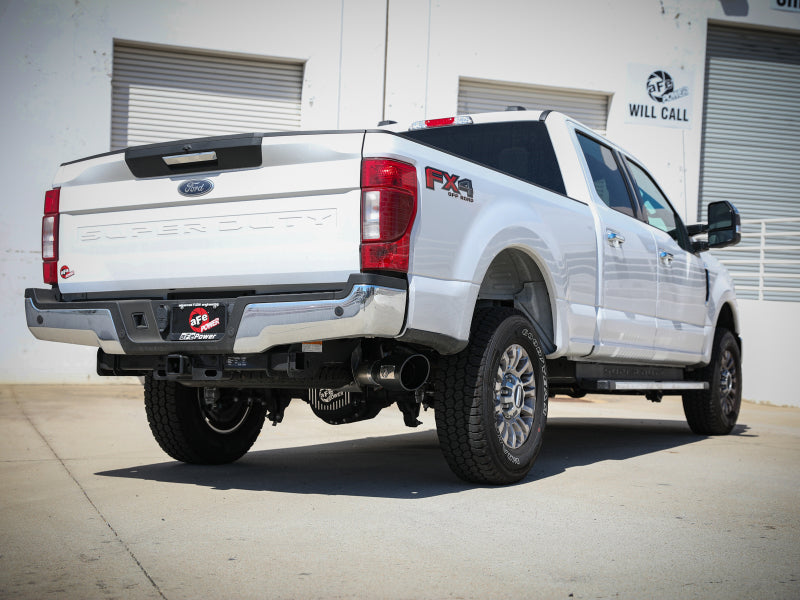 aFe Apollo GT Series 3-1/2in 409 SS Axle-Back Exhaust 17-20 Ford F-250/F-350 6.2/7.3L w/ Black Tips - Burkken Auto Parts
