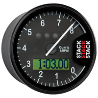 Autometer Stack Display Tachometer 0-8K RPM - Black - Burkken Auto Parts