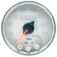 Autometer Spek-Pro Gauge Rail Press 2 1/16in 30Kpsi Stepper Motor W/Peak & Warn Slvr/Chrm - Burkken Auto Parts