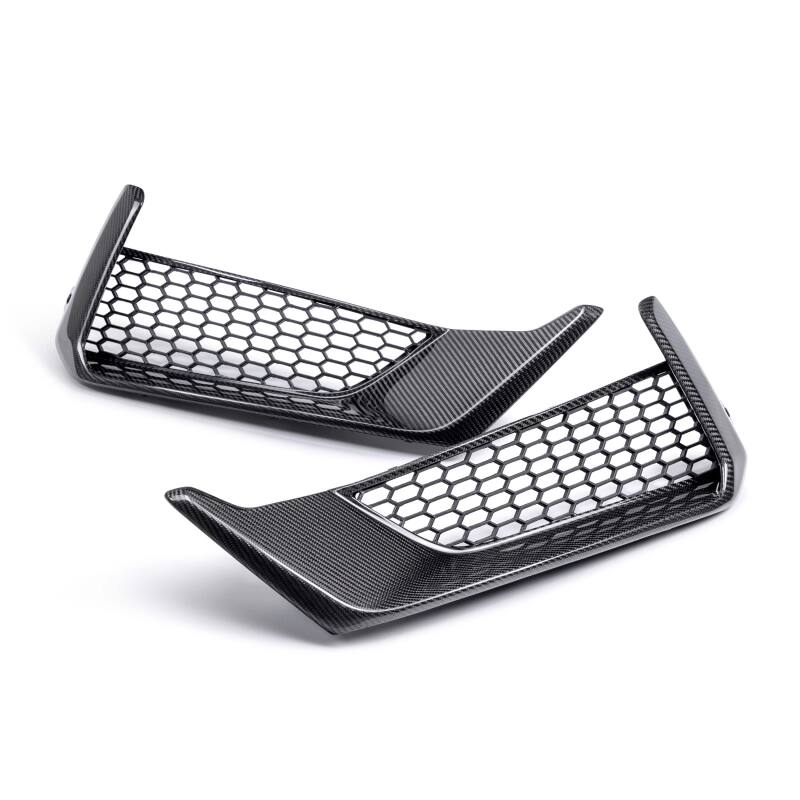 Anderson Composites 2024 Ford Mustang Dark Horse Carbon Fiber Front Bumper Inserts - Burkken Auto Parts