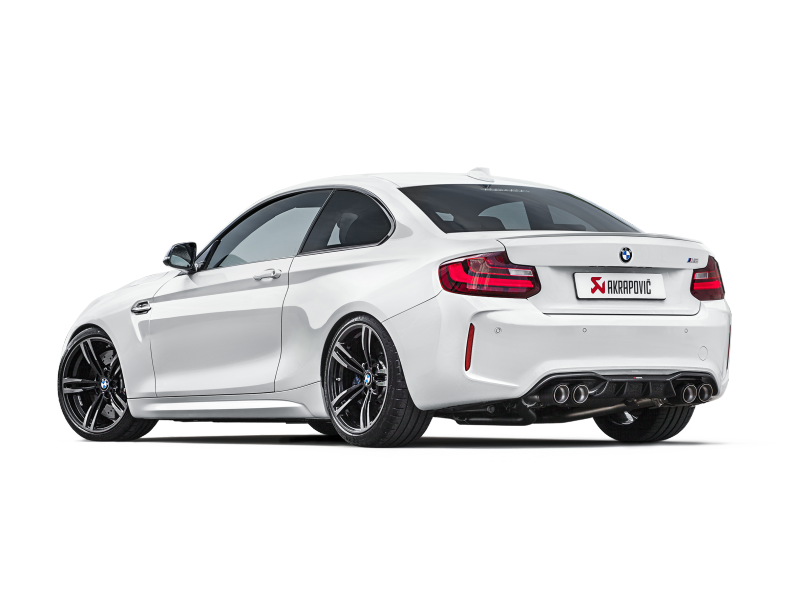 Akrapovic 16-17 BMW M2 F87 (Excl M2 Competition) Evolution Line Cat Back (Titanium) w/Carbon Tips - Burkken Auto Parts