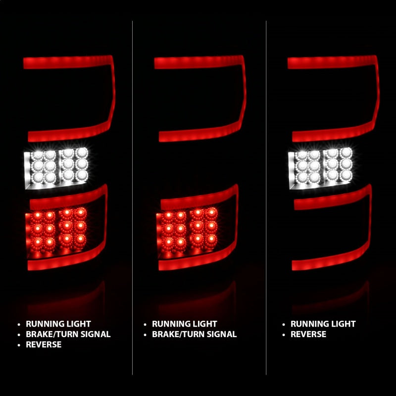 ANZO 18-19 Ford F-150 LED Taillights Black - Burkken Auto Parts