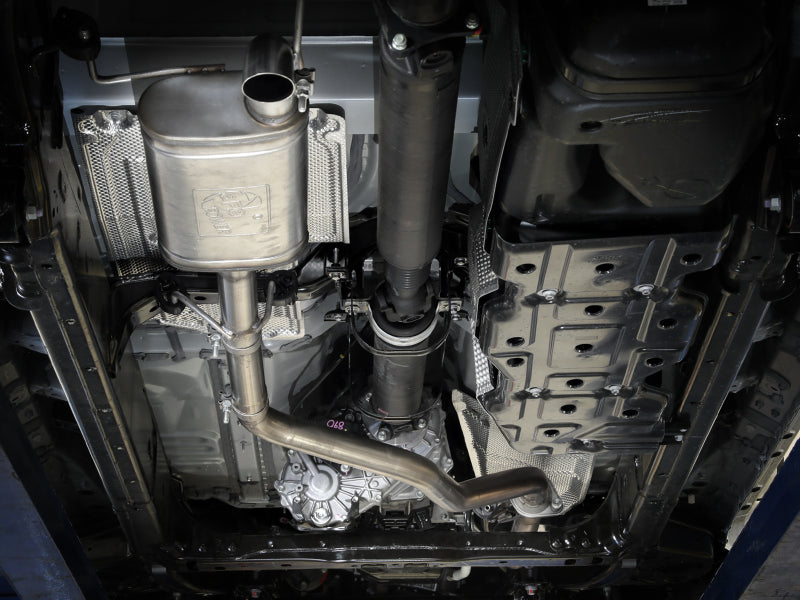 aFe 2024 Toyota Tacoma L4-2.4L ROCK BASHER 2.5in 409 Stainless Steel Cat-Back Exhaust System - Burkken Auto Parts