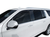 AVS 2021 GM Suburban/Yukon XL/Escalade ESV Ventvisor In-Channel Window Deflectors 4pc - Smoke - Burkken Auto Parts