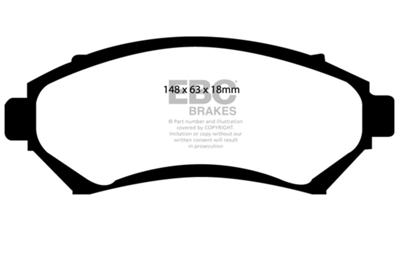 EBC 97-03 Buick Century 3.1 Redstuff Front Brake Pads - Burkken Auto Parts