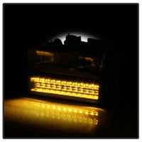 xTune 92-94 Blazer Full Size Corner/LED Bumper Headlights Black HD-JH-CCK88-LED-AM-BK-SET - Burkken Auto Parts