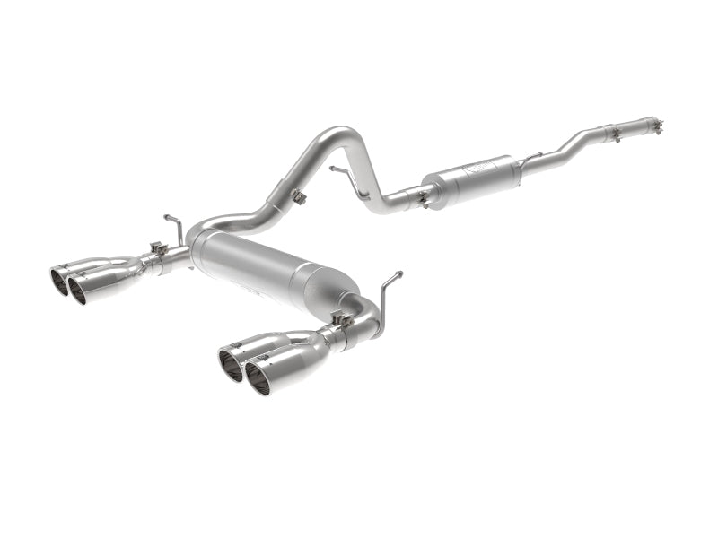 aFe Vulcan Series 2.5in 304SS Cat-Back Exhaust 07-18 Jeep Wrangler (JK) V6-3.6/3.8L w/ Polished Tips - Burkken Auto Parts