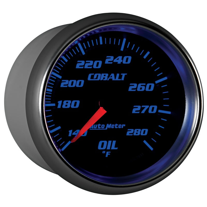 Autometer Cobalt 66.7mm 140-280 Degree F Mechanical Oil Temperature Gauge - Burkken Auto Parts