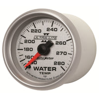 Autometer Ultra-Lite II 52mm 140-280 Deg F Mechanical Water Temp Gauge - Burkken Auto Parts