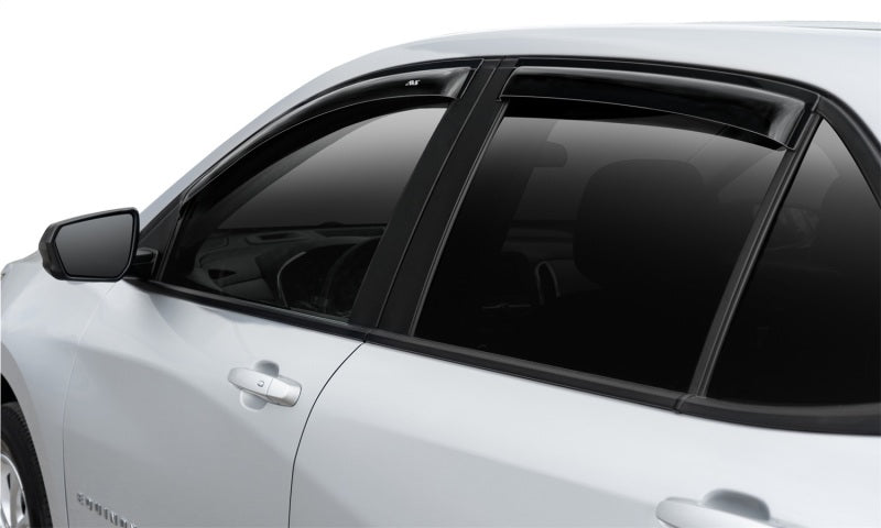 AVS 2018 Chevy Equinox Ventvisor Outside Mount Window Deflectors 4pc - Smoke - Burkken Auto Parts