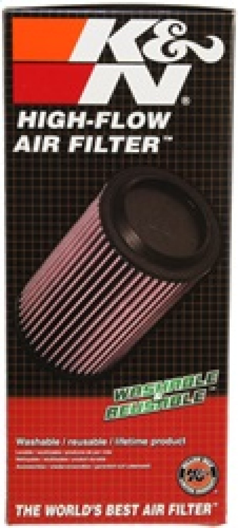 K&N Universal Rubber Filter 4inch FLG / 6inch OD-B / 4-5/8inch OD-T / 12inch H - Burkken Auto Parts