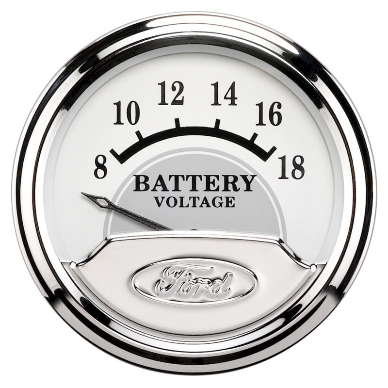 Autometer Ford Masterpiece 2 1/16in Electronic 18V Voltmeter Gauge - Burkken Auto Parts