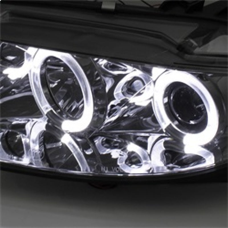 Spyder Mazda 6 03-05 With Fog Lights Projector Headlights LED Halo DRL Smke PRO-YD-M603-FOG-DRL-SM - Burkken Auto Parts