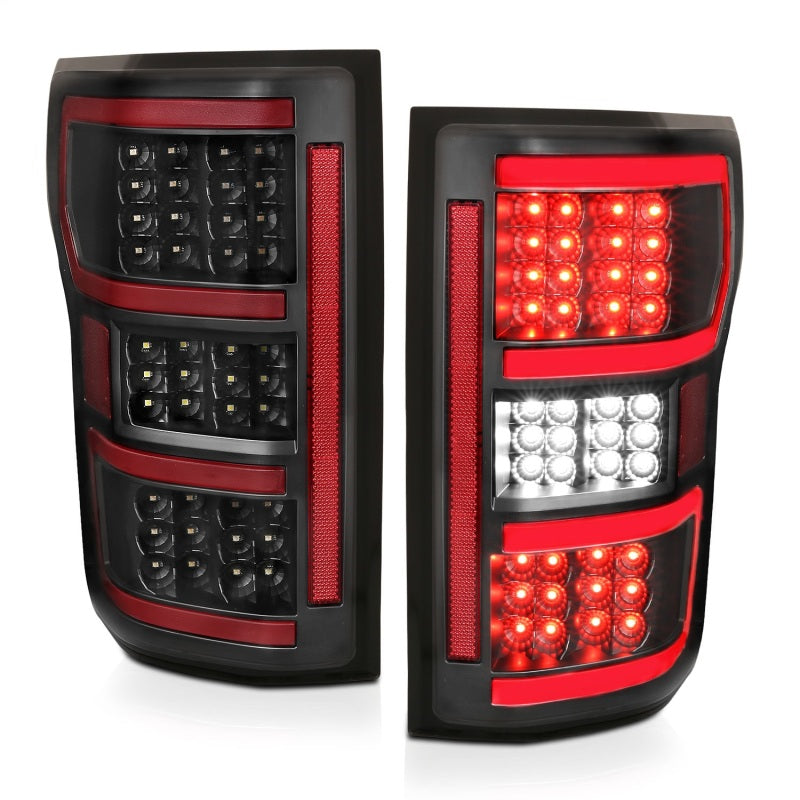 ANZO 18-19 Ford F-150 LED Taillights Black - Burkken Auto Parts