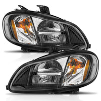 ANZO 2002-2014 Freightliner M2 LED Crystal Headlights Black Housing w/ Clear Lens (Pair) - Burkken Auto Parts