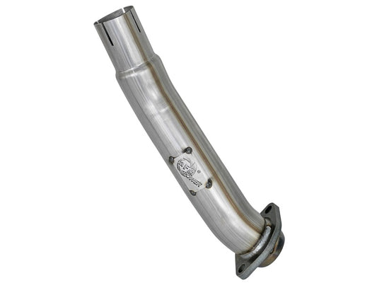 aFe Twisted Steel 2in Stainless Steel Loop Delete Down-Pipe 2018+ Jeep Wrangler (JL) V6 3.6L - Burkken Auto Parts