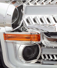 AlphaRex 15-17 Ford F-150 PRO-Series Projector Headlights Plank Style Chrm w/Activ Light/Seq Signal - Burkken Auto Parts
