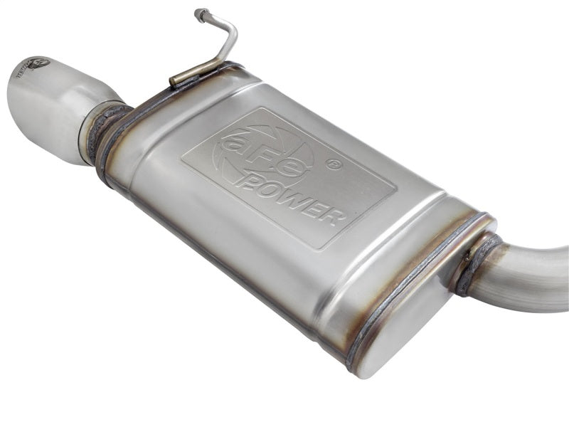 aFe MACHForce XP Exhausts Cat-Back SS-304 EXH w/ Polished Tips 15-16 Ford Mustang EcoBoost 2.3L (t) - Burkken Auto Parts