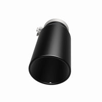 MagnaFlow Tip Stainless Black Coated Single Wall Round Single Outlet 5in Dia 4in Inlet 13in L - Burkken Auto Parts