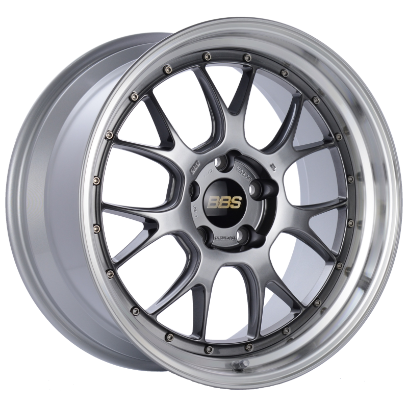 BBS LM-R 19x9.5 5x120 ET25 Diamond Black Center Diamond Cut Lip Wheel -82mm PFS/Clip Required - Burkken Auto Parts