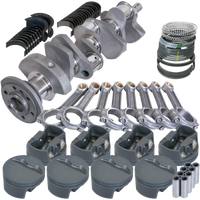 Eagle Chevy 350 3.500in Crank 6.000in I-Beam Rods -5cc Flat Top 4.030in Pistons Rotating Assembly - Burkken Auto Parts