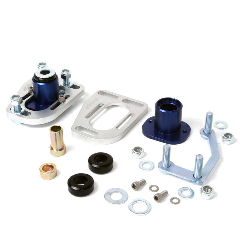 BBK 79-93 Mustang Caster Camber Plate Kit - Silver Anodized Finish - Burkken Auto Parts