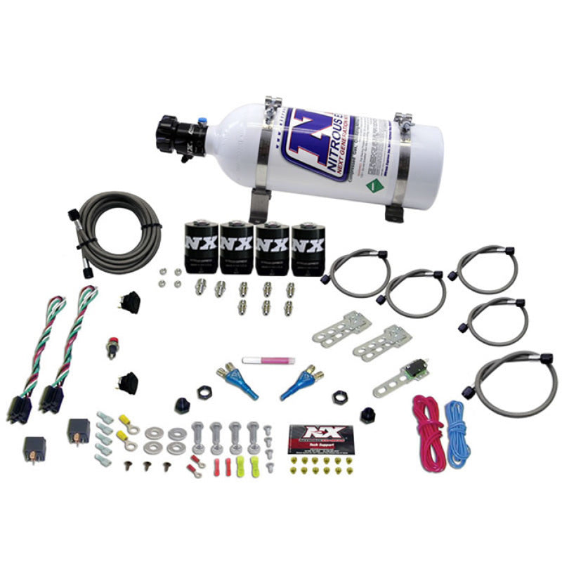 Nitrous Express GM EFI Dual Stage Nitrous Kit (50-150HP x 2) w/5lb Bottle - Burkken Auto Parts
