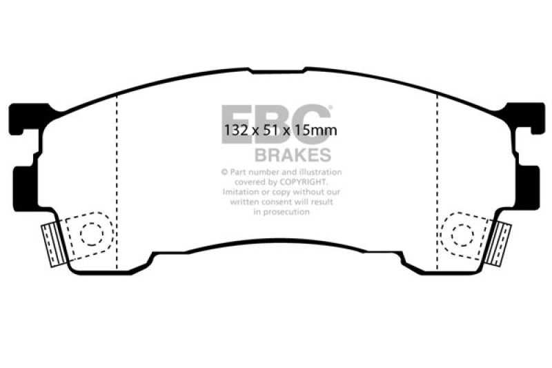 EBC 93-97 Ford Probe 2.0 16v Greenstuff Front Brake Pads - Burkken Auto Parts