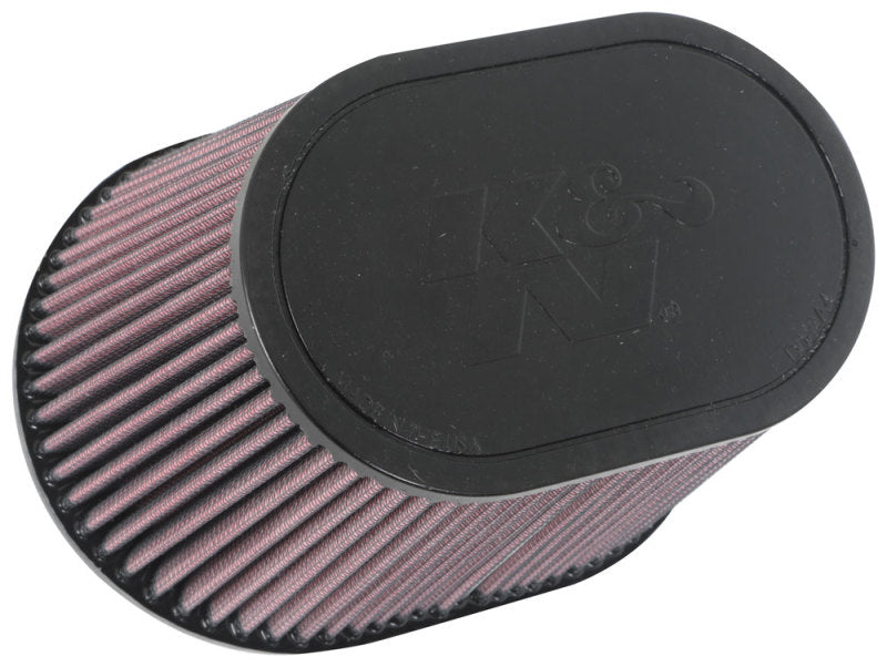 K&N Universal Rubber Filter 6.25in x 4in Oval FLG / 7.375in x 5.5in Base / 6.25in x 4in Top / 5in H - Burkken Auto Parts