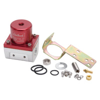 Edelbrock Fuel Pressure Regulator EFI 180 GPH 35-90 PSI -6 In/Out -6 Return Red/Clear - Burkken Auto Parts