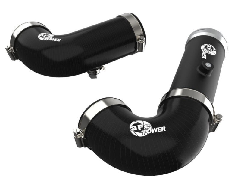 aFe BladeRunner Intercooler Hot & Cold Side Tubes Combo 20-21 GM Trucks 3.0L (td) - Black - Burkken Auto Parts