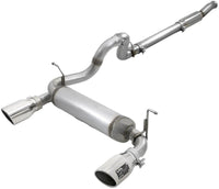 aFe Rebel Series 409 Stainless Steel Cat-Back Exhaust 18-21 Jeep Wrangler JL 2.0L (t) - Polished Tip - Burkken Auto Parts