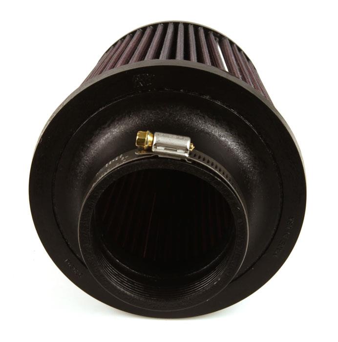 K&N Universal Rubber Filter - Round Tapered 6in Base OD x 3in Flange ID x 6in H - Burkken Auto Parts
